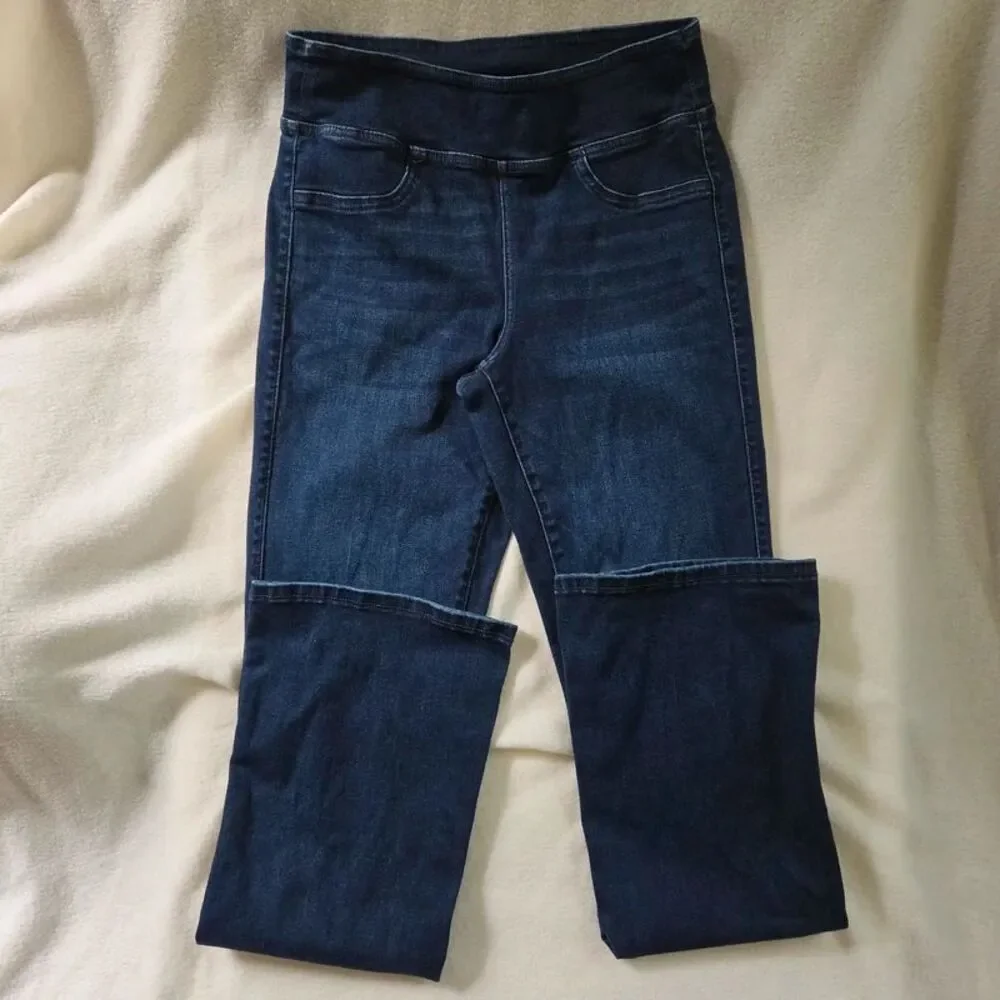 American Eagle Womens Size S Dark Wash Pull On High Rise Stretch Denim Jeggings